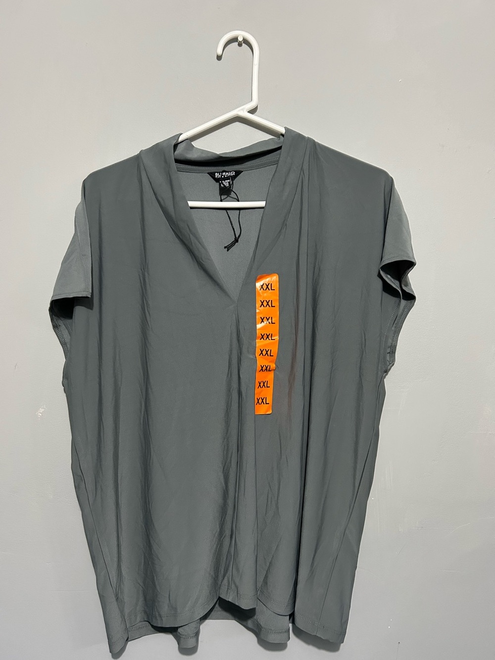Men's Slate Grey V-Neck Short Sleeve Tee